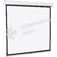 Настенный экран Lumien Master Picture LMP-100120 177х180 см (рабочая область 98х172 см) Matte White FiberGlass (белый корпус) черн. кайма по периметру, возможность потолочн./настенного крепления, черн. кайма сверху 75 см 16:9