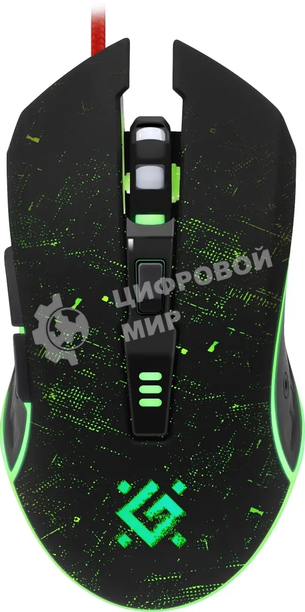 Мышь проводная Defender Draglen GM-907 черный, 7200 dpi, USB, кнопки - 6