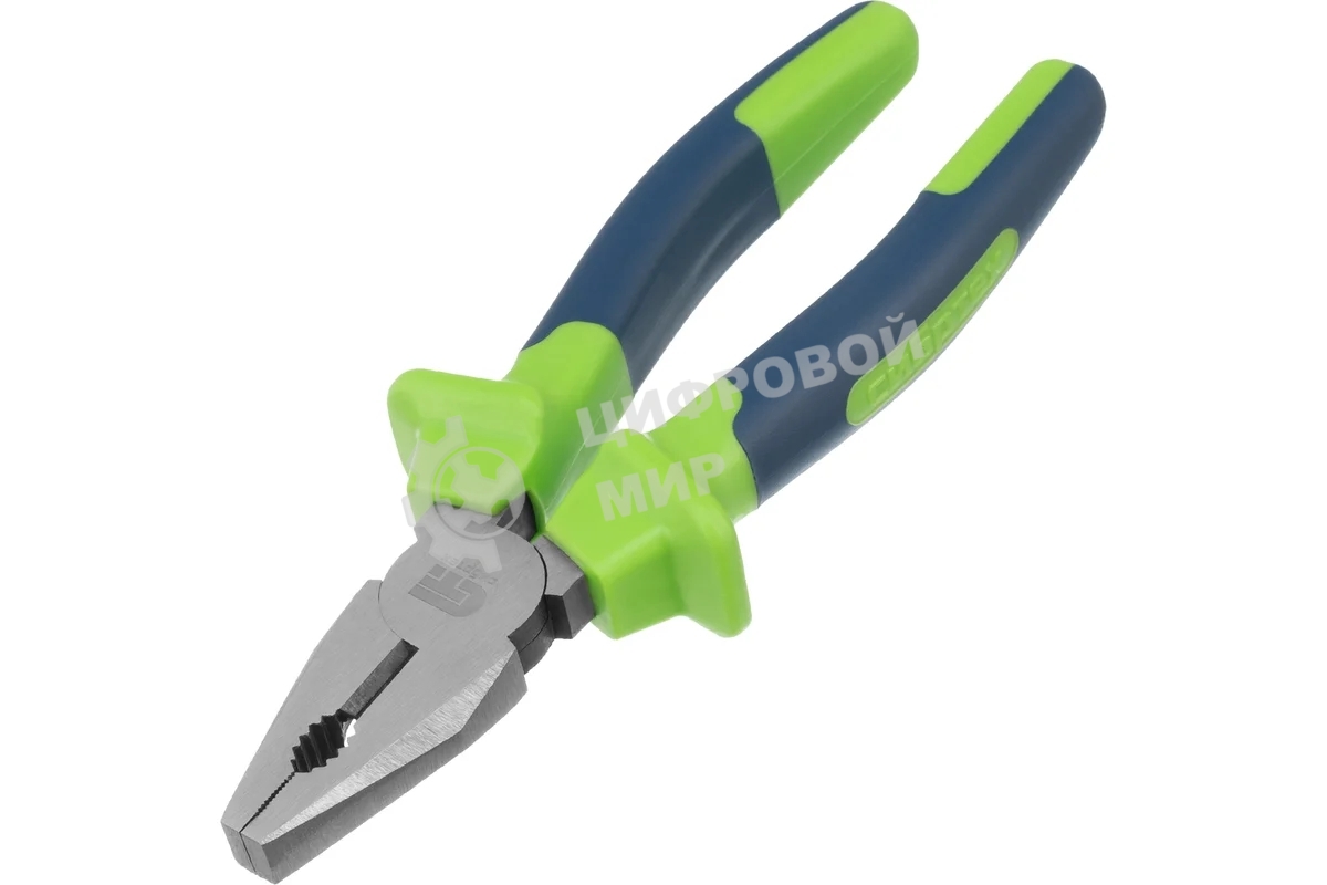 Плоскогубцы комбинированные Сибртех 17052 200 мм, двухкомпонентные рукоятки
