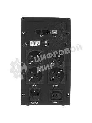 Источник бесперебойного питания Crown CMU-SP1500EURO USB/1500 ВА/900 Вт/1 х IEC 320 C13 (компьютерная), 4 х CEE 7 (евророзетка)