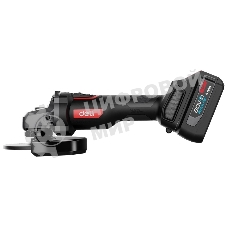 Угловая шлифовальная машина аккумуляторная Deli DC601, (2АКБ*4А·ч + ЗУ, 20В, 115мм, М14, 3500/6000/8500об/мин, сумка)