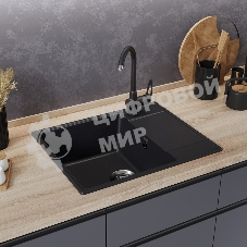 Кухонная мойка Maunfeld Lacrima 605 MFQS-605B черный