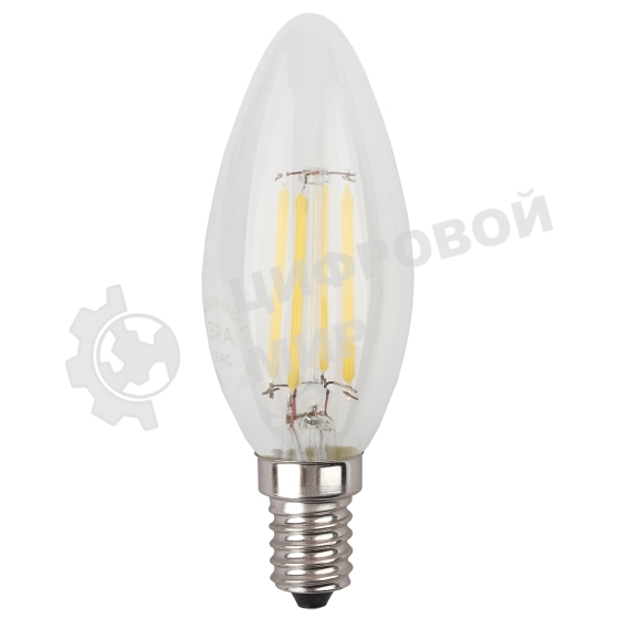 Лампа светодиодная ЭРА Б0027942 F-LED B35-7W-827-E14 свеча, филаментная
