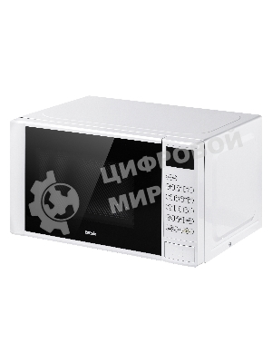 Микроволновая печь BBK 20MWS-728S/W белый/черный, 20 л, 700 Вт, переключатели - сенсор