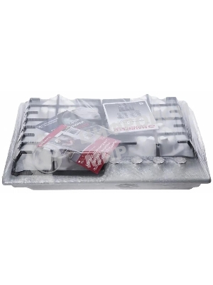 Газовая варочная панель Maunfeld EGHE.64.6CW/G, 4 конфорки, эмалированная сталь, белый