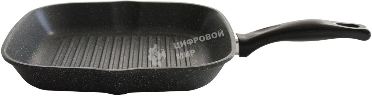 Сковорода-гриль StarWind Chef SW-CH3027GGR, 27х27 см, серый