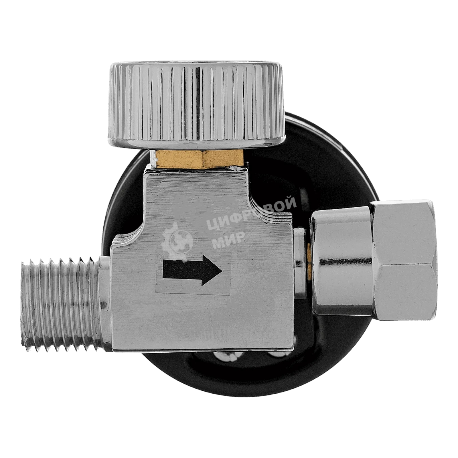 Регулятор давления с манометром Denzel для краскораспылителя K1500, 12 бар, 1/4