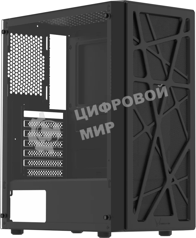 Корпус Formula Mana V2 Black, Midi-Tower, чёрный, без вентиляторов в комплекте