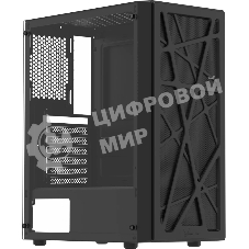 Корпус Formula Mana V2 Black, Midi-Tower, чёрный, без вентиляторов в комплекте