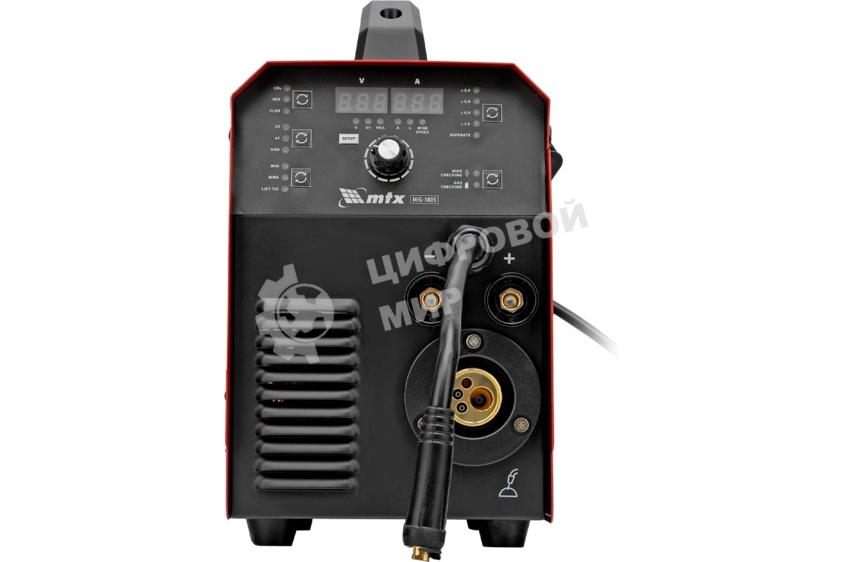 Аппарат инвертор. полуавтомат. cварки MTX MIG-180S, 180A, ПВ 60%, катушка 5 кг