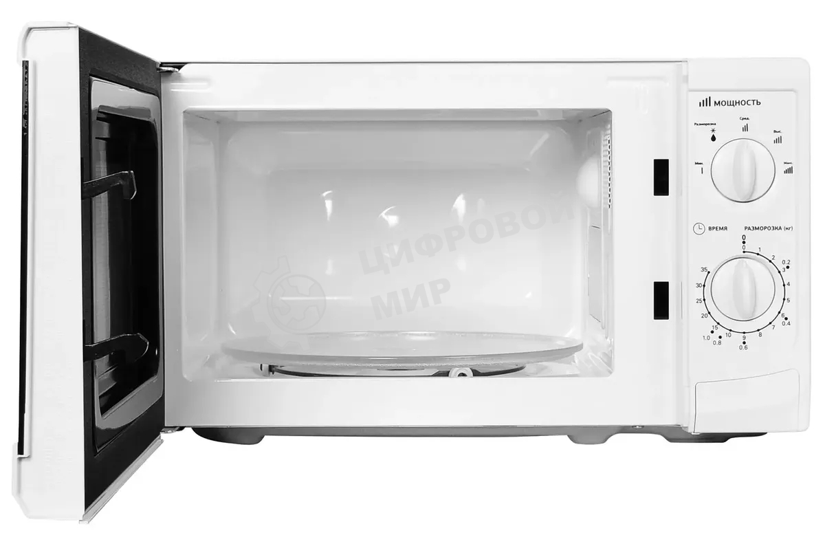 Микроволновая печь Starwind SWM5620 белый, 20 л, 700 Вт, переключатели - поворотный механизм