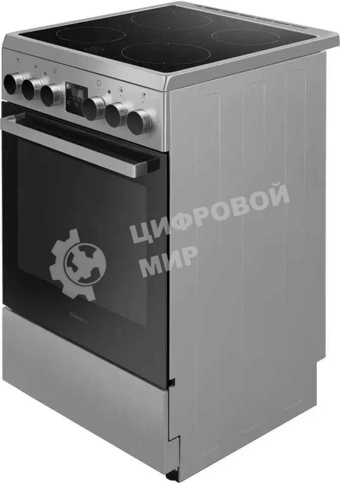 Плита электрическая Maunfeld MEC55CS08D серебристый, конфорок 4 шт, духовка 60 л, 50 см x 85 см x 60 см