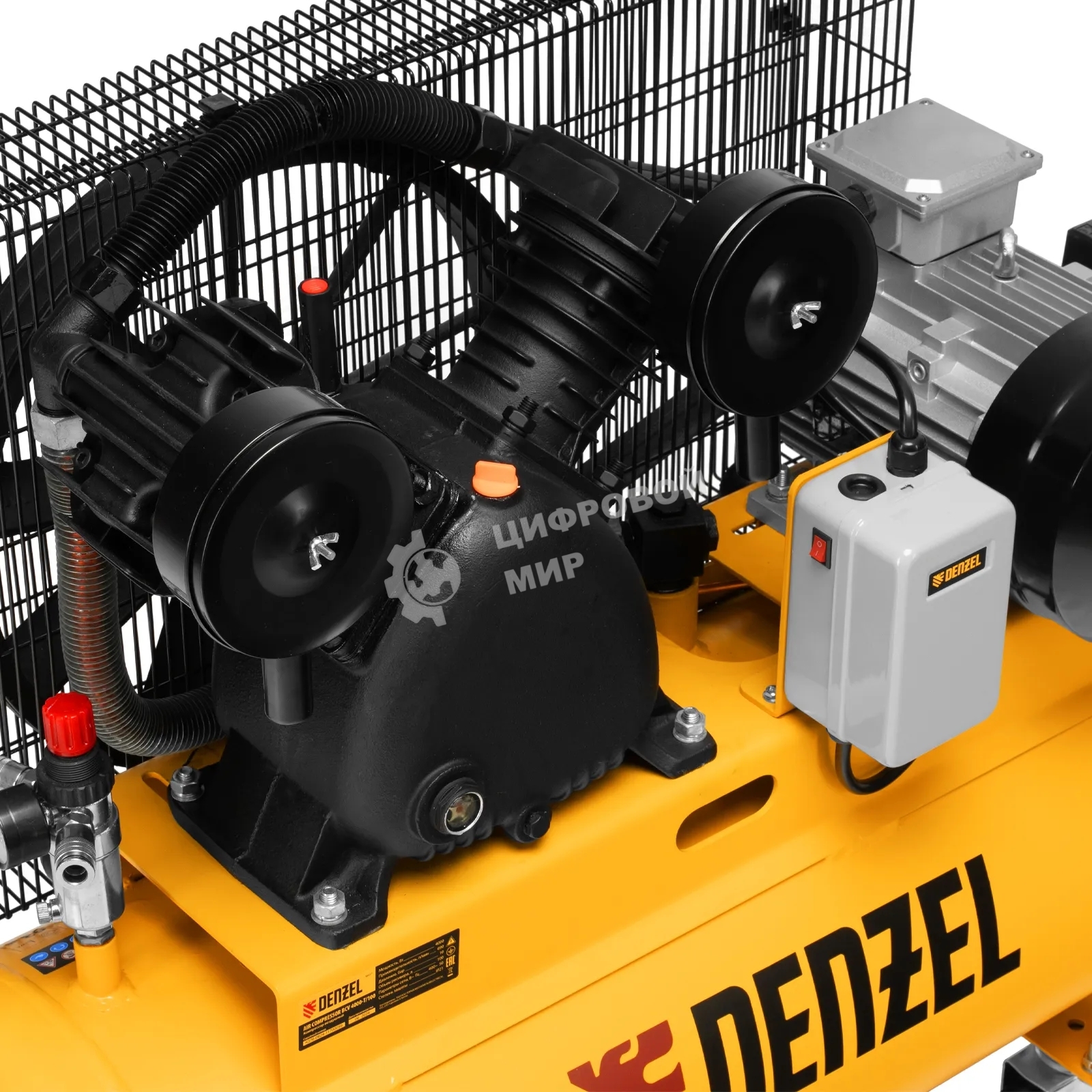 Компрессор воздушный Denzel рем. привод BCV 4000-T/100, 4,0 кВт, 100 л, 690 л/мин