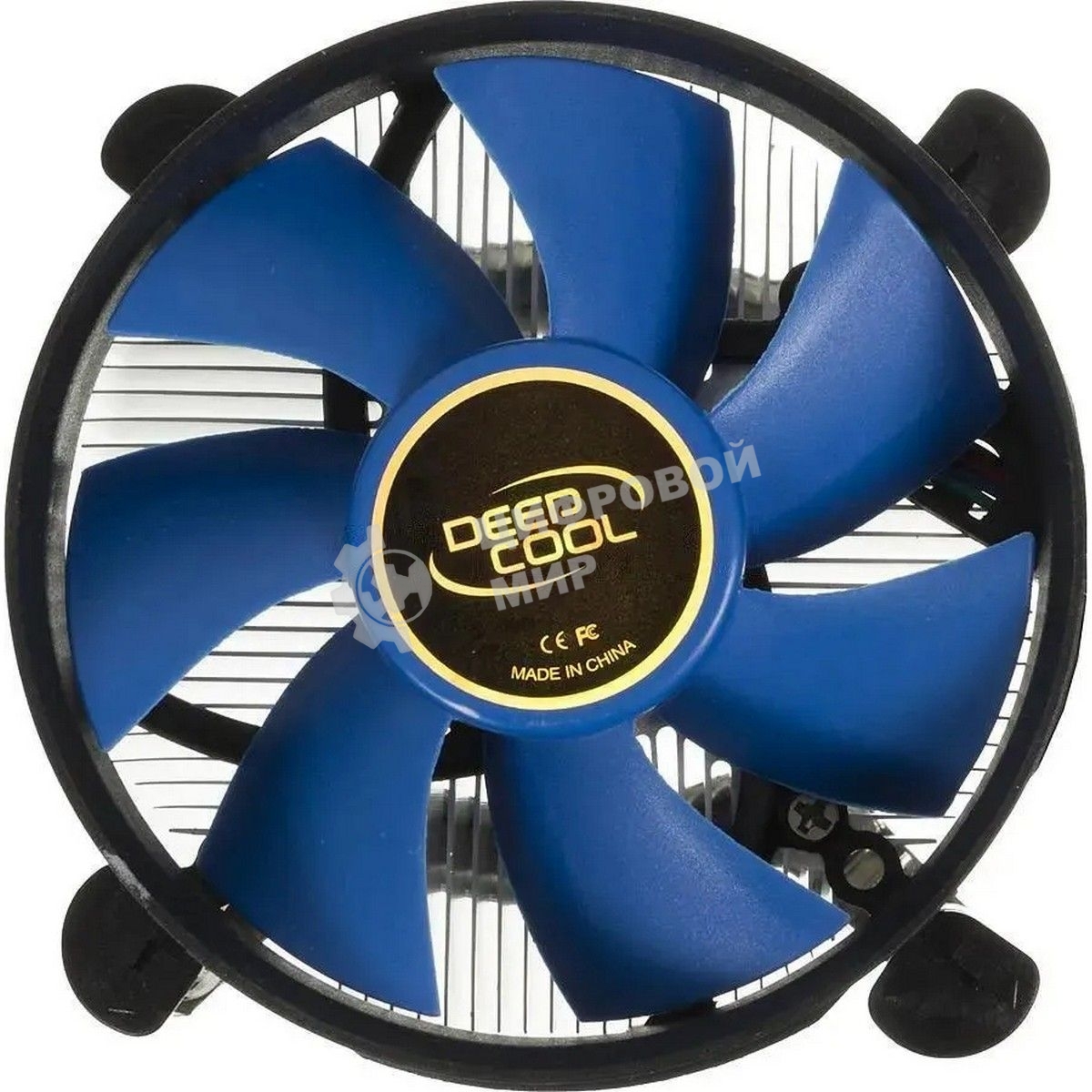 Кулер для процессора DEEPCOOL THETA 21 PWM черный/синий, 92 мм, алюминий, 2400 об/мин, 33.4 дБ, 4 pin, 95 Вт, 60.5 мм