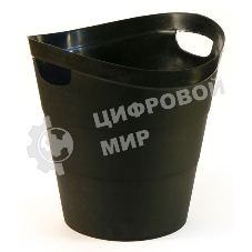 Корзина для бумаг Buro круглая 14 л. пластик черный