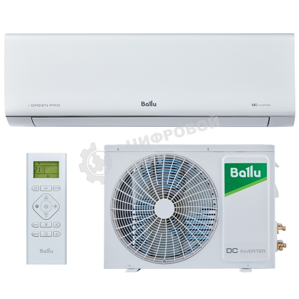 Наружный блок сплит-системы Ballu iGreen Pro DC BSAGI/out-12HN8_V4 инвертор, 11850 BTU, 33 м², охлаждение, обогрев, осушение