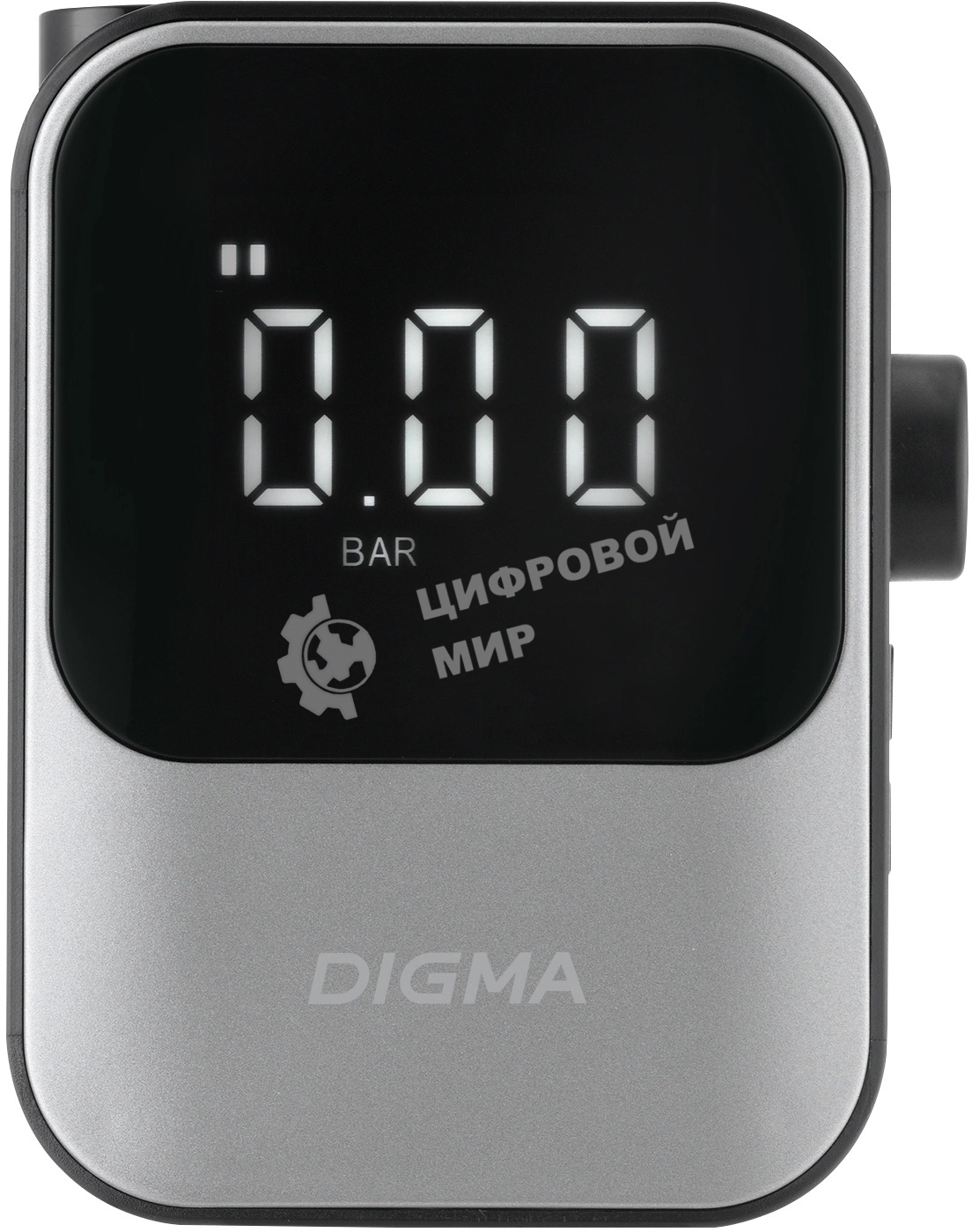 Автомобильный компрессор Digma QBK-120G серый, шланг 0.2м