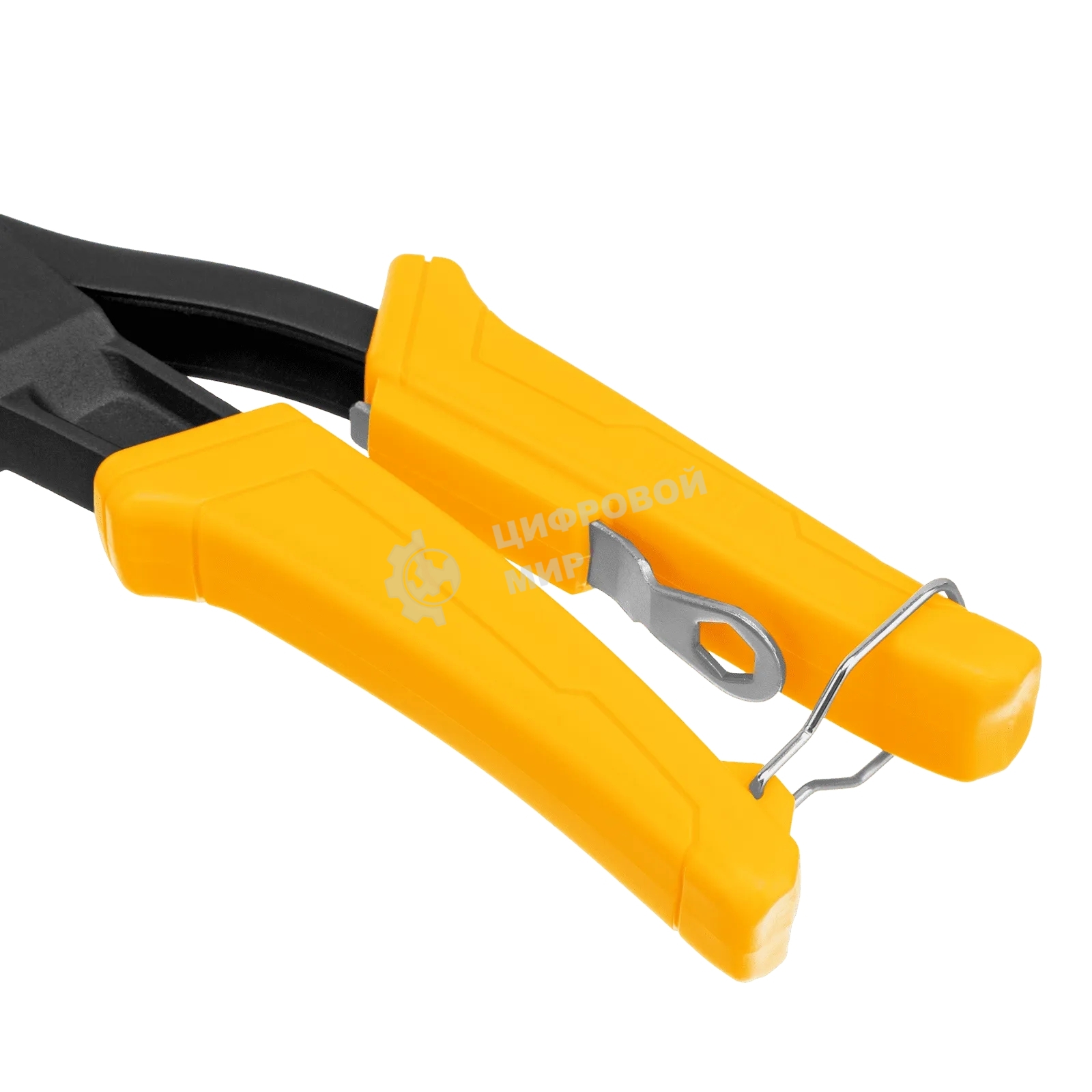 Заклепочник ручной Denzel 255 мм, литой, усиленный, заклепки 2,4-3,2-4,0-4,8 мм