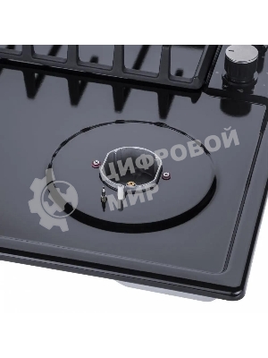 Газовая варочная панель Maunfeld EGHE.64.6CB/G, 4 конфорки, эмалированная сталь, черный