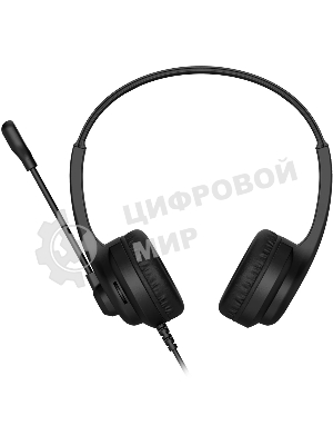 Гарнитура A4Tech HU-8 чёрный, проводная