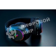 Гарнитура Razer Barracuda X Chroma чёрный, беспроводная, радиоканал, до 70 ч, съёмный микрофон, подсветка