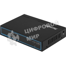 Коммутатор Falcon Eye FE-104POE-S, 4×100 Мбит/с PoE + 1×100 Мбит/с Uplink, неуправляемый
