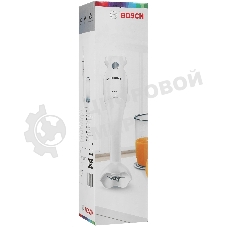 Блендер погружной Bosch MSM 6B150 белый, 300 Вт, 1 скорость, турбо