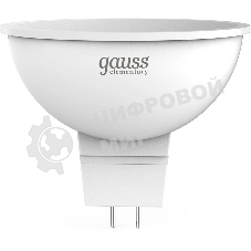 Лампа светодиодная Gauss Elementary 13521 11Вт цок.:GU5.3 софит 180B св.свеч.бел.нейт. MR16 (упак.:10шт)