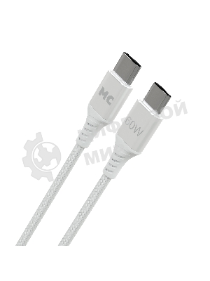 Кабель MORE CHOICE (4620202554116) K69aa 2м USB 3.0A PD 60W для Type-C Type-C- 2м, белый