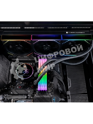 Система жидкостного охлаждения Thermalright Frozen Magic 360 Digital V2 ARGB Soc-AM5/AM4/1200/1700/1851 черный 4-pin 28dB Al LCD Ret (F-MAGIC-360-DIGITAL-BL-ARGB-V2)