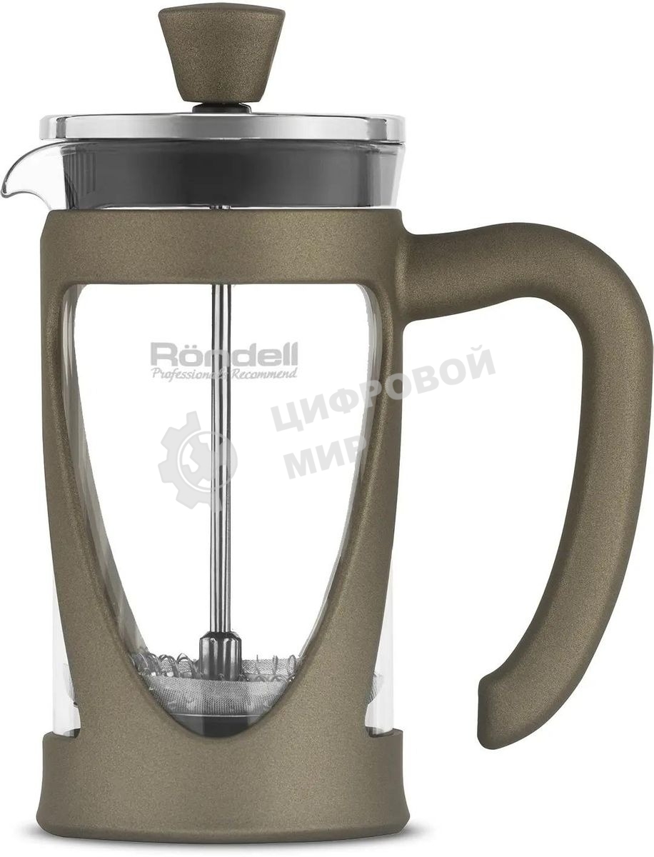 Френч-пресс Rondell Impressia Bronze RDS-1258, 0.35л, бронзовый