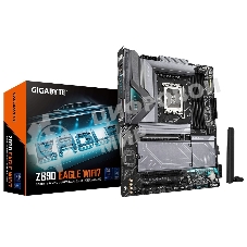 Материнская плата Gigabyte Z890 EAGLE WIFI7, LGA 1851, Intel Z890, 4xDDR5, 4xSATA, 4xM.2, 1xPCIe 5.0 x16, 2xPCIe 4.0 x4, 1xDP, 1xUSB-C, 1x 2.5Gb LAN, 4xUSB-A 3.2 Gen 1, 2xUSB-A 3.2 Gen 2, 3x3.5 мм, 7.1, 1xUSB4, ATX