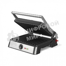 Гриль электрический BQ GR3007, черный/стальной