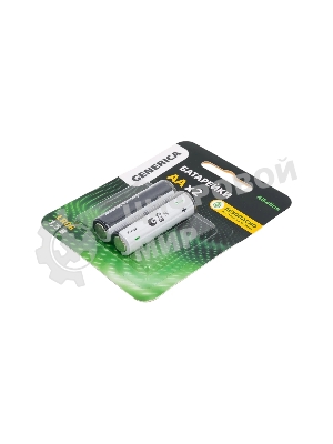 Батарейка щелочная Alkaline LR06/AA (2шт/блистер) GENERICA