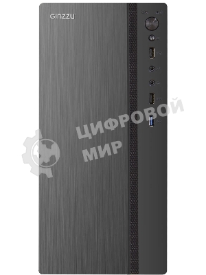 Компьютерный корпус Ginzzu B200 1хUSB 3.0,2хUSB 2.0,AU w/o PSU