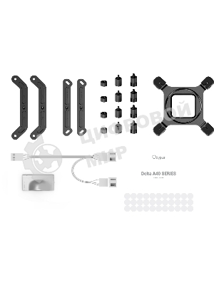 Кулер для процессора Ocypus Delta A40 Elite WH Dual Fan (Delta-A40-WH2NNWN00X-GL)