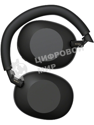 Беспроводные/проводные наушники Sony WH-1000XM6 черный, полноразмерные, Bluetooth + проводной, адаптивное активное шумоподавление, до 40 ч