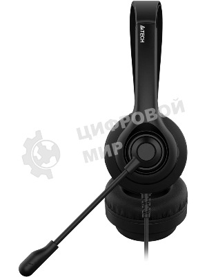 Гарнитура A4Tech HU-8 чёрный, проводная