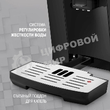 Кофемашина автоматическая Rondell RDE-1103 черный, зерновой, 2 л, 1450 Вт, 19 Бар