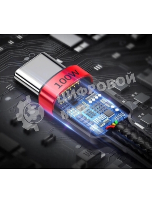 Кабель Thunderbolt4/USB4 Type-C, 5K@60Hz, 40Gbps, PD 100W, 5A, VCOM, 1.2м CU540M-1.2M