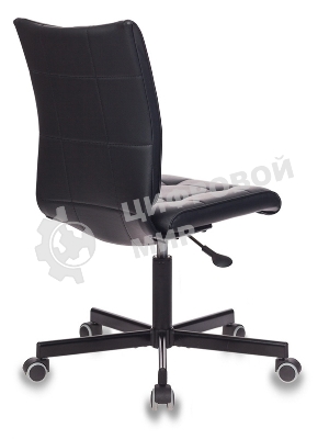 Кресло Бюрократ CH-330M/BLACK черный, экокожа, 120 кг, механизм качания, без подлокотников