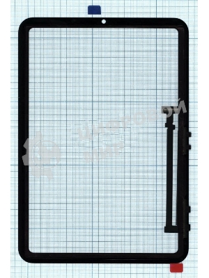 Сенсорное стекло (тачскрин) для iPad Mini 6 2021 (A2567, A2568), черное