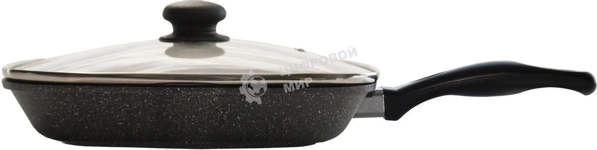 Сковорода-гриль StarWind Chef SW-CH3027GGR, 27х27 см, серый