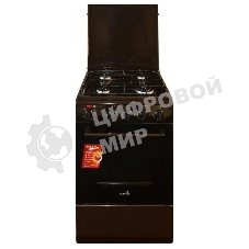 Плита комбинированная Cezaris ПГЭ 1000-05 коричневый, конфорок 4 газовых, духовка 45 л, 51 см x 85 см x 52 см