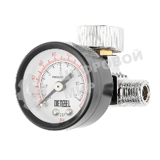 Регулятор давления с манометром Denzel для краскораспылителя K1500, 12 бар, 1/4