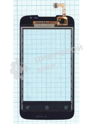 Сенсорное стекло (тачскрин) для Huawei HX035579A_VO W1447, черное