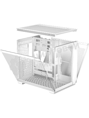 Компьютерный корпус без блока питания Case PCCooler C3T500 ARGB WH, Midi-Tower, TG, 6x120мм ARGB, 1xUSB-C 3.1 + 2xUSB-A 3.0, ATX, mATX, mITX белый