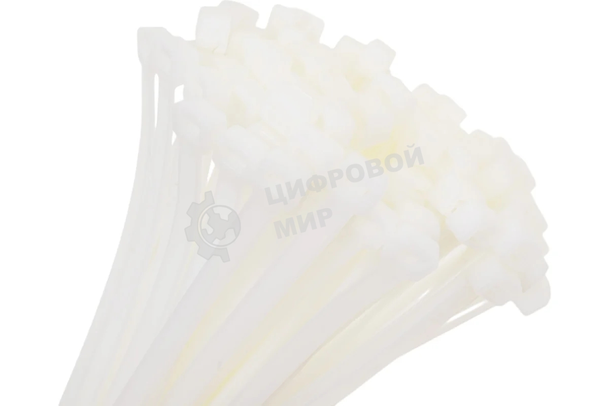 Стяжки Cablexpert NYT-400x7.6 пластиковые 400 мм х 7.6 мм, белые (100 шт.)
