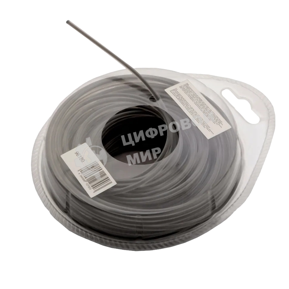 Леска двухкомпонентная Denzel для триммера, круглая 96180