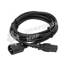 Кабель питания TERACOM для PDU IEC 60320 C13 - IEC 60320 C14 сечение 3x1.5мм2 250В 10A длина 2.0 метра